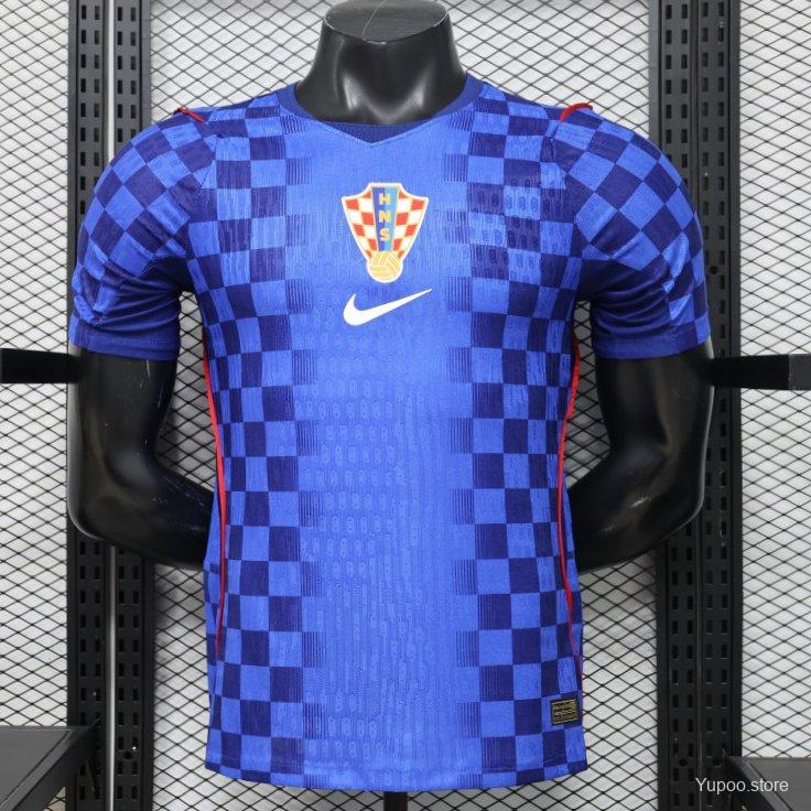 Camiseta de fútbol Croacia 2026 VISITANTE MANGA CORTA VERSION JUGADOR